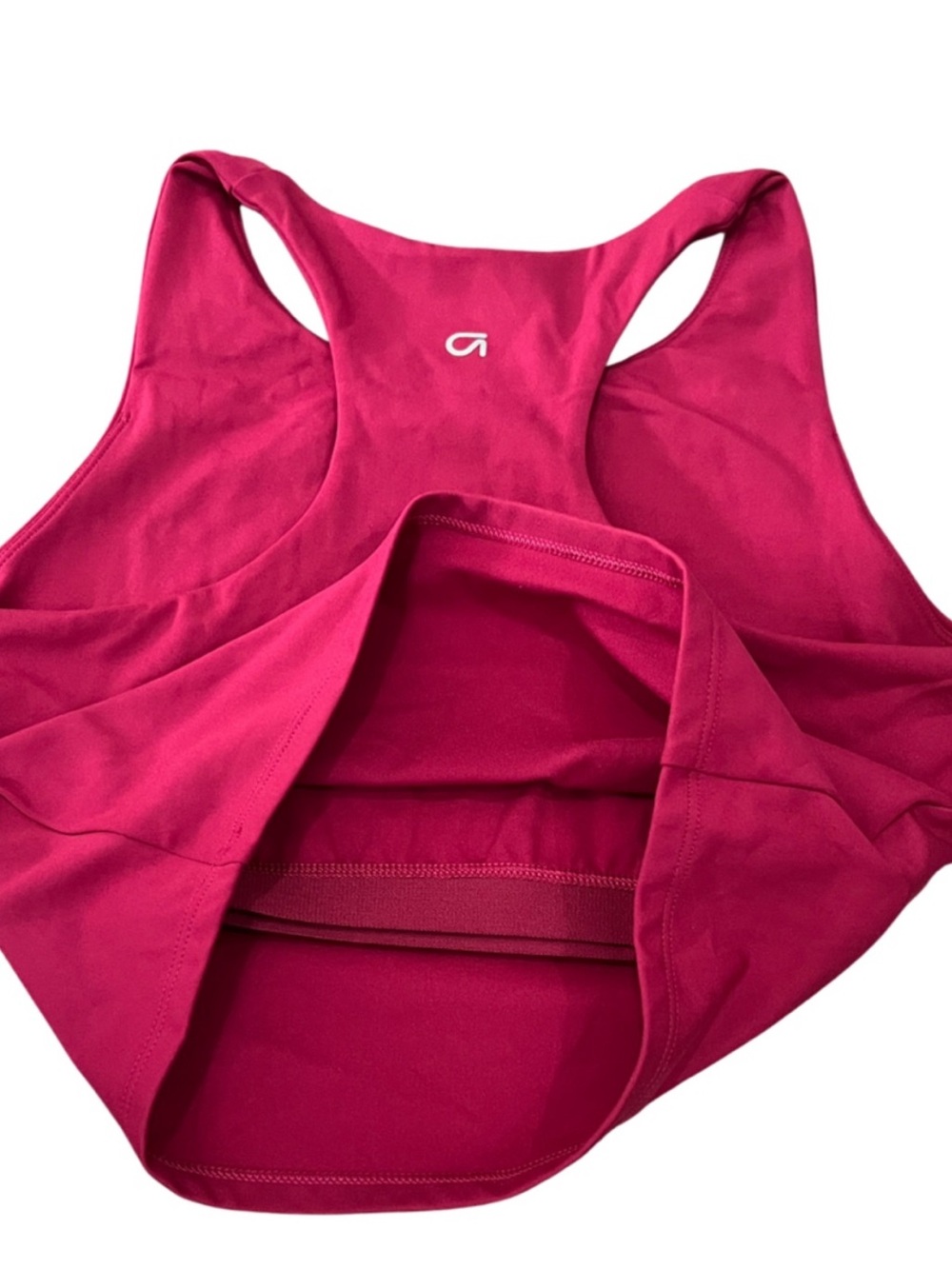 ☀️GapFit Crop Active Racerback Tank Red Size Large - Picture 6 of 9